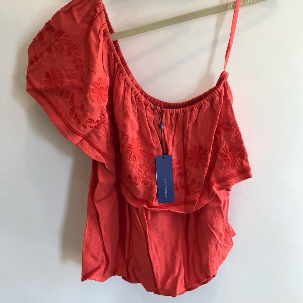 Rebecca Minkoff Coral Embroidered Rita Top